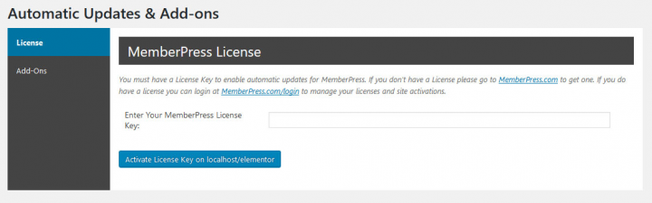 Activating Memberpress a screenshot showing how to activate memberpress