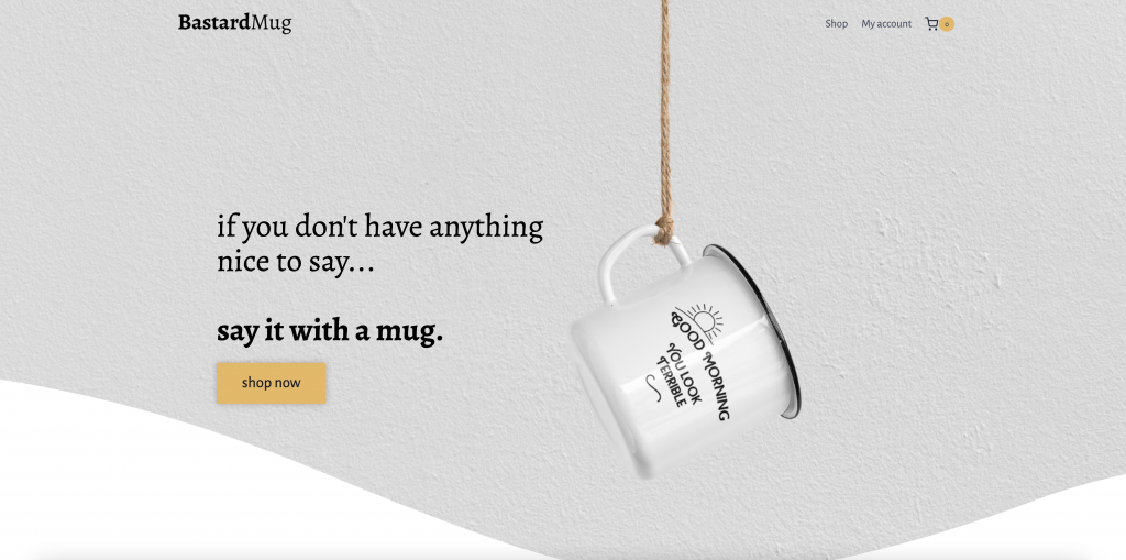 bastard mugs elementor showcase