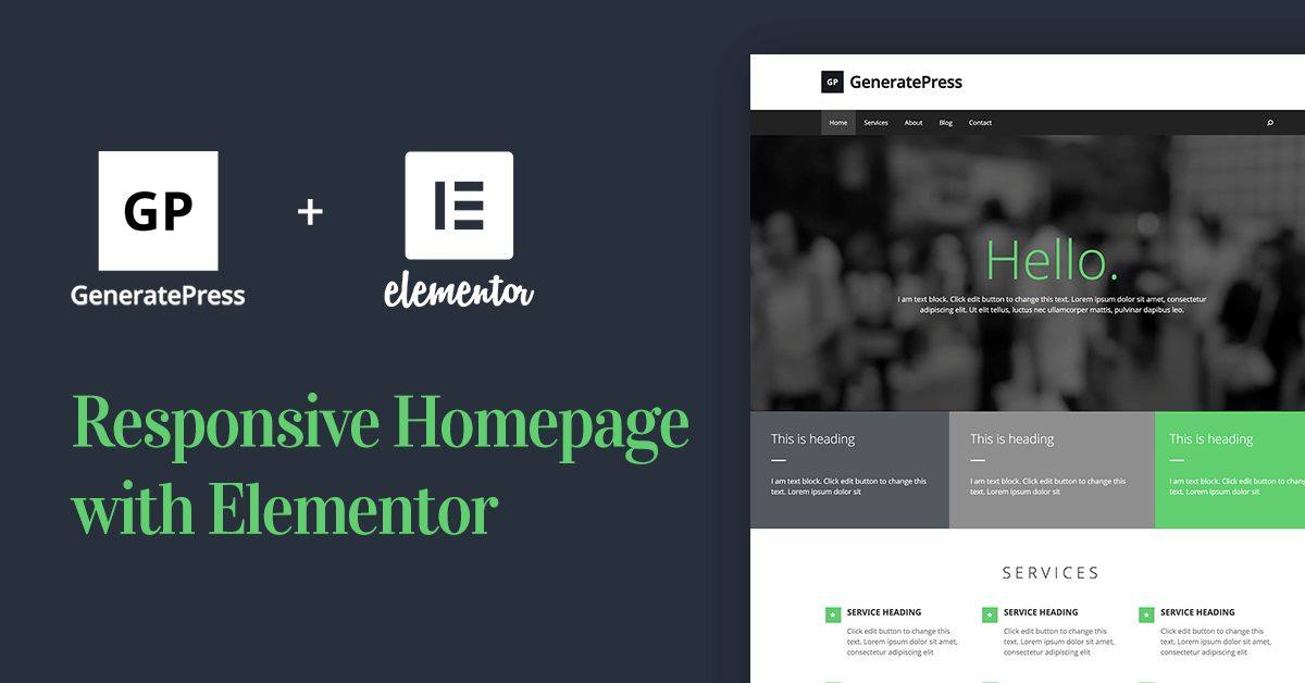 responsive homepage