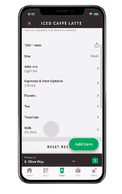 starbucks drink choices form