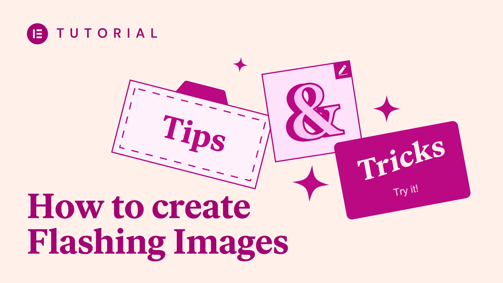 How to create flashing images in Elementor