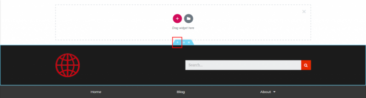 a screenshot of how to add a section above the header a screenshot of how to add a section above the header