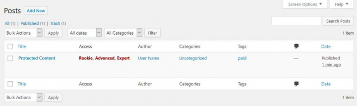 posts dashboard on wordpress posts dashboard on wordpress