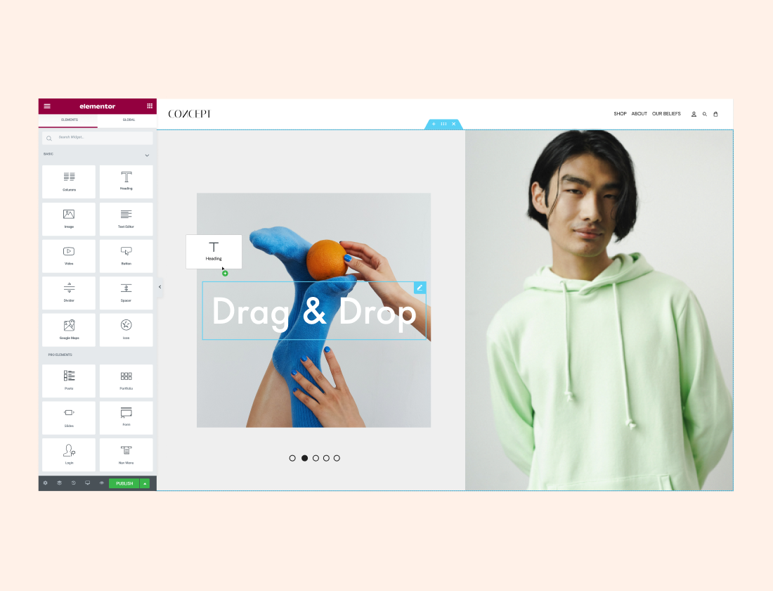Edit any part of your website