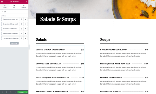 showcase Food & Drinks