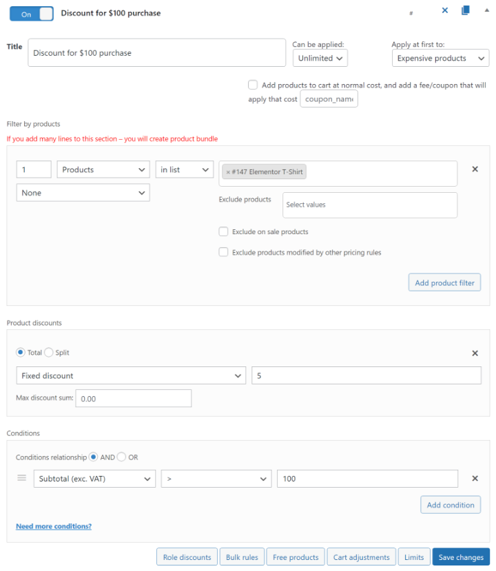 woocommerce-pricing-rules-8-cart-discount-100-subtotal